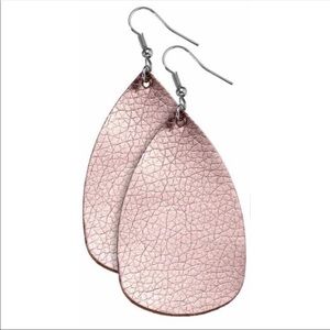 NWT Vegan Leather Earrings Multiple Colors